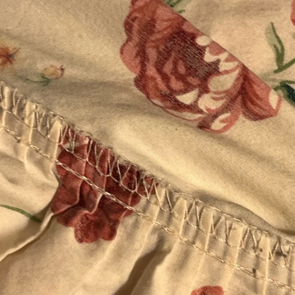 Vintage Croscill Floral Print King size Flat sheet